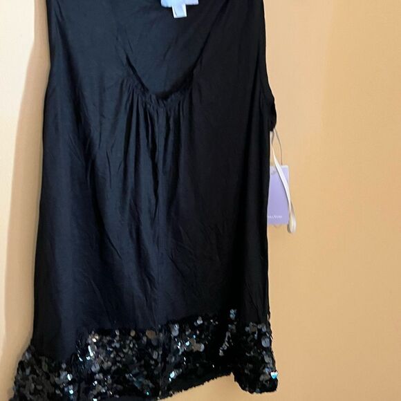 NWT Vera wang sequin black top 6 - Picture 3 of 9
